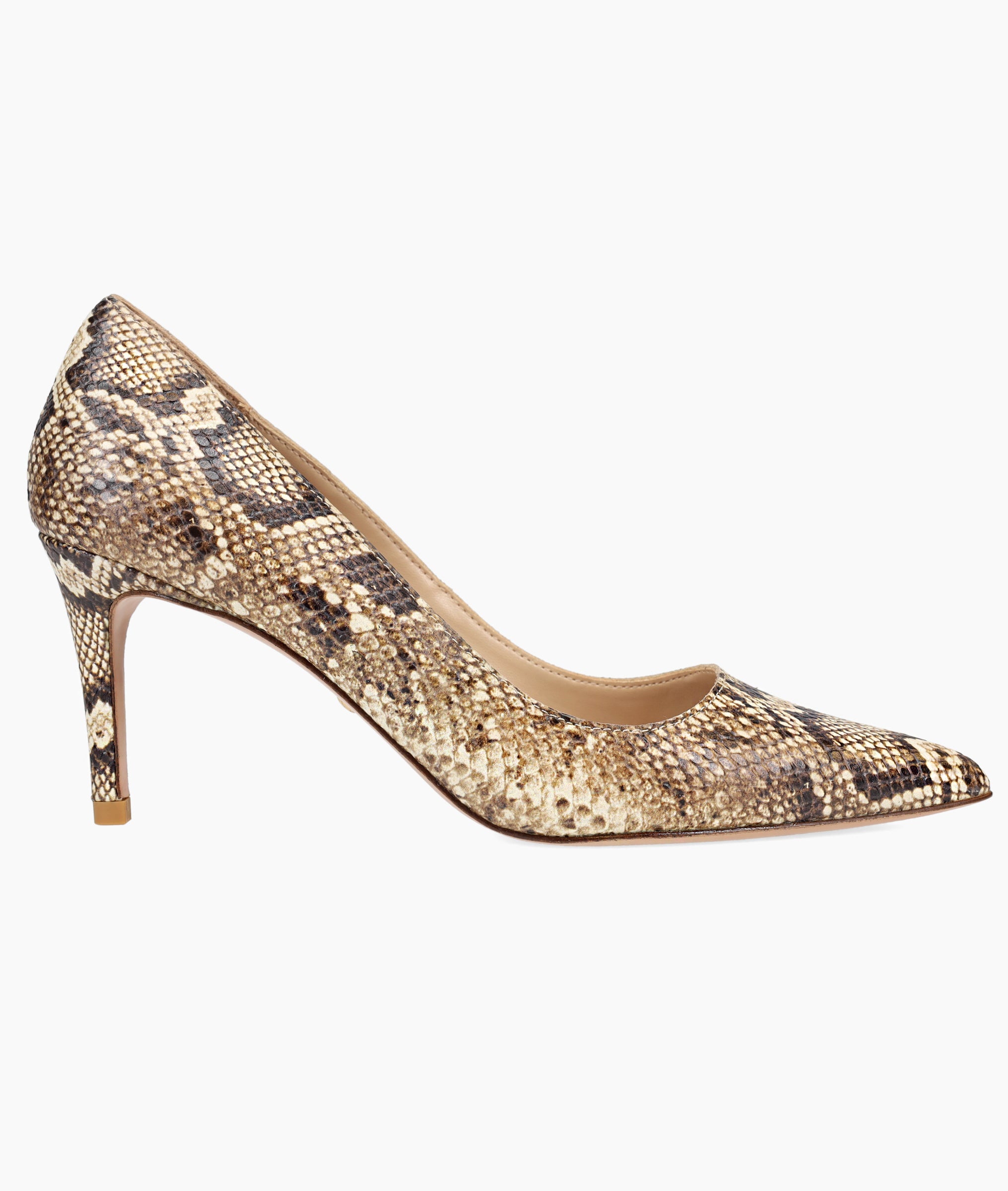 Pelle Moda - Lizel Mid Heel - Natural - Snake Print